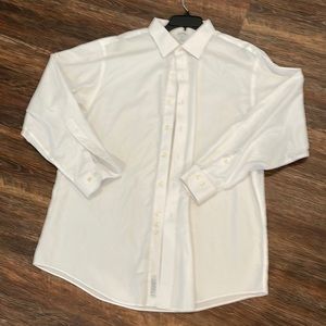 Brooks Brothers | Regent |  White Button Down Shirt |  L/ S size 17 1/2 - 4/5